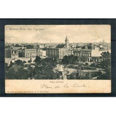 CIUDAD DE BUENOS AIRES ANTIGUA TARJETA POSTAL PLAZA LIBERTAD